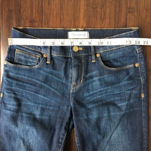 Madewell Jeans Sz 26 Skinny Crop 8” Rise Dark Wash - Picture 6 of 8